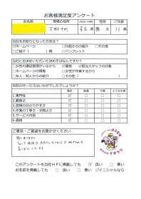 【アンケート画像】お父様がお亡くなりになり遺品整理をさせていただきました　天理市　F様　36歳